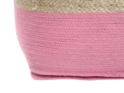 Sale Beliani Pouf KIRAMA Iuta Rosa Beige Rosa