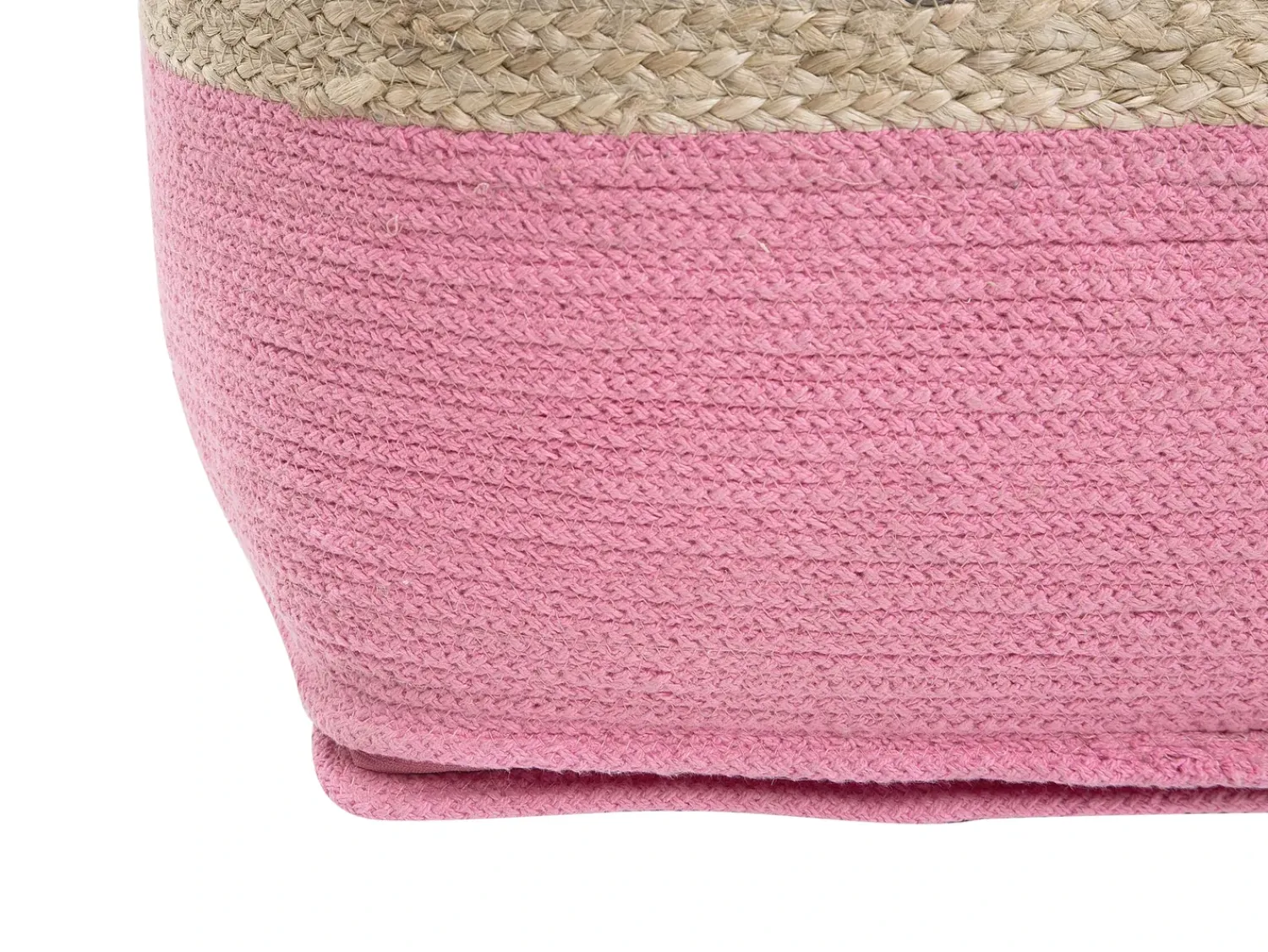 Sale Beliani Pouf KIRAMA Iuta Rosa Beige Rosa
