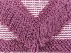 Outlet Beliani Pouf KOCHI Cotone Rosa