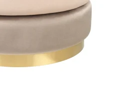 Sale Beliani Pouf LOUIN Velluto Beige