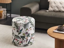 Online Beliani Pouf LOVETT Velluto Multicolore