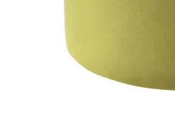 Beliani Pouf LOVETT Velluto oliva Verde