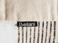 Best Beliani Pouf LUTZ Cotone Grigio Marrone Grigio