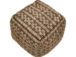 Best Beliani Pouf MABULA Iuta Beige Beige Nero