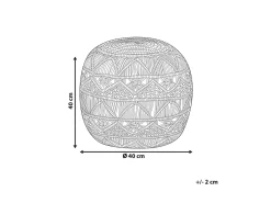 Best Beliani Pouf Macramè KAYSERI Cotone Rosa
