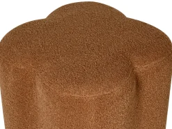 Outlet Beliani Pouf MANCOS Bouclé dorato Marrone