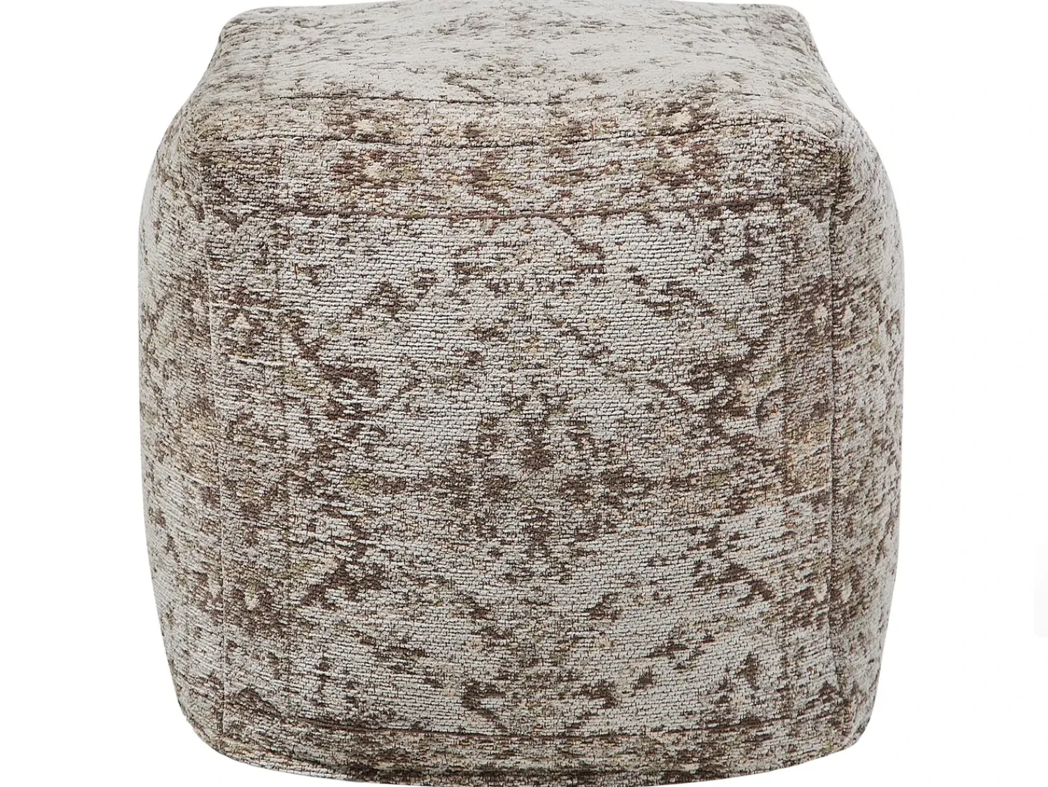 Outlet Beliani Pouf MEERUT Cotone Tortora Marrone
