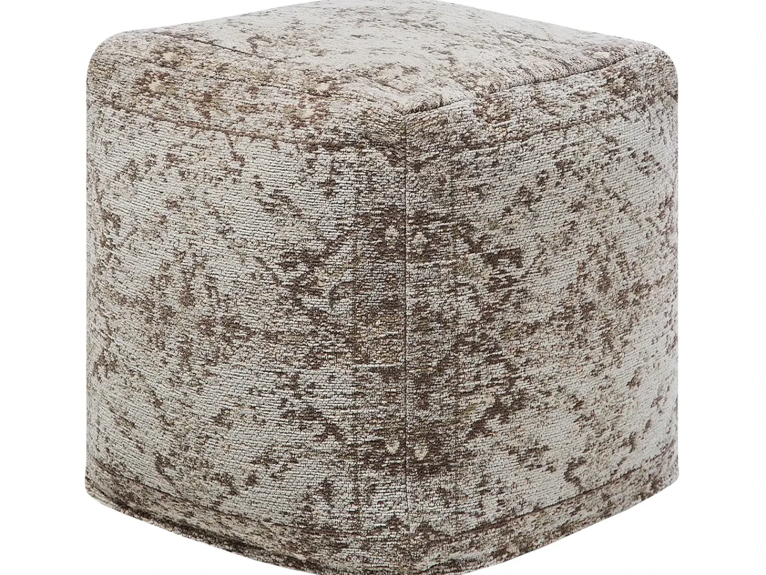 Outlet Beliani Pouf MEERUT Cotone Tortora Marrone