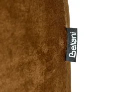 Hot Beliani Pouf MILLEN Velluto dorato Marrone