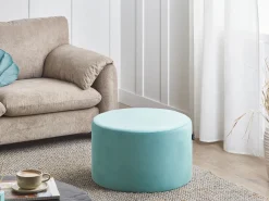 Outlet Beliani Pouf MILLEN Velluto menta Verde