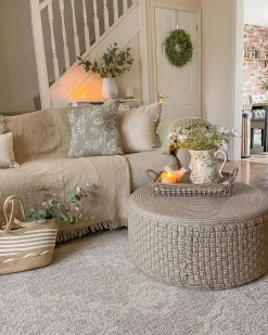 Best Beliani Pouf MITHI Beige