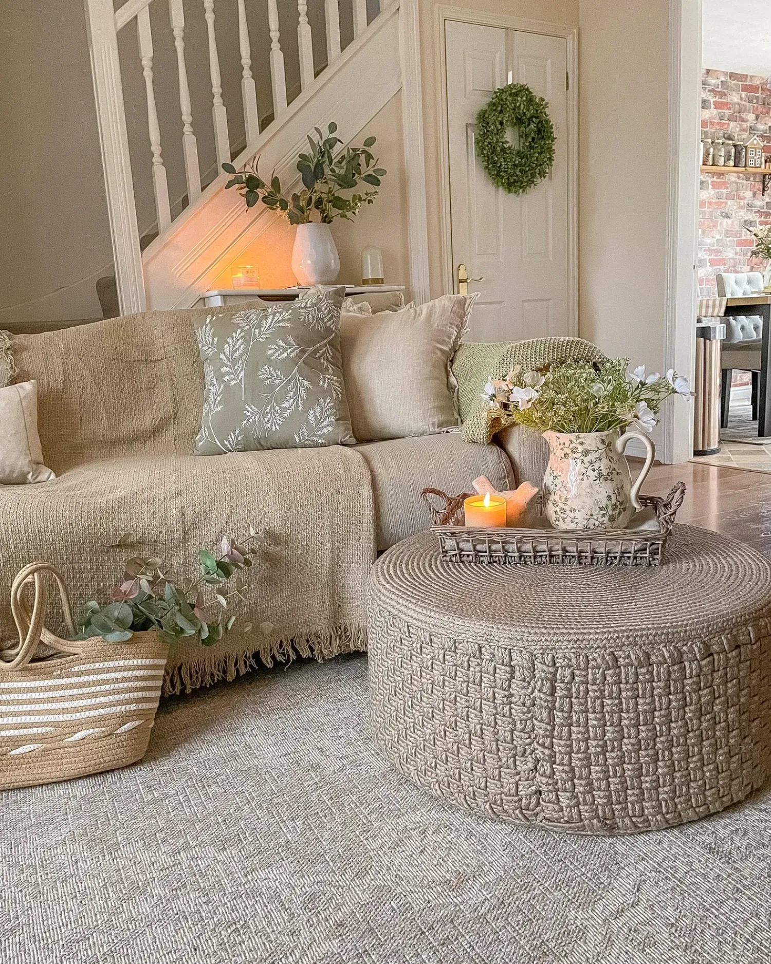 Best Beliani Pouf MITHI Beige