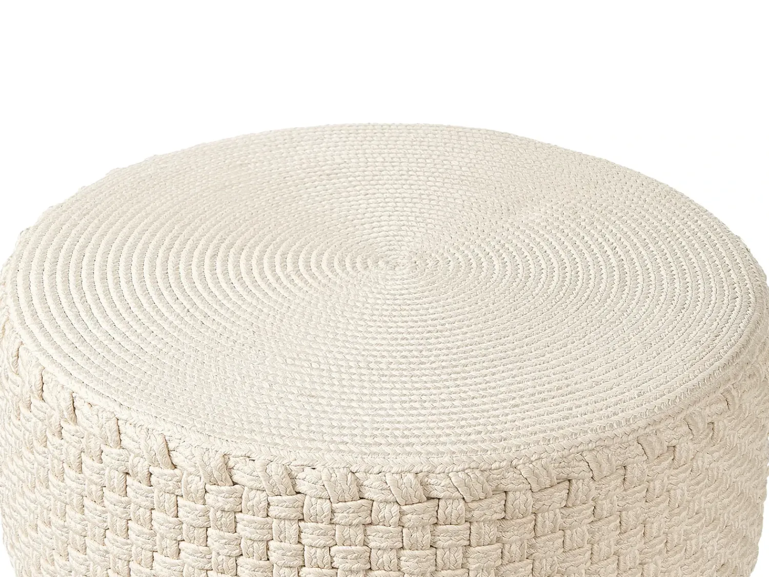 Discount Beliani Pouf MITHI chiaro Beige