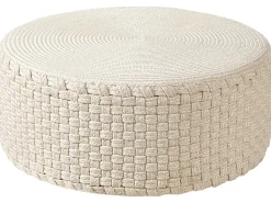 Discount Beliani Pouf MITHI chiaro Beige