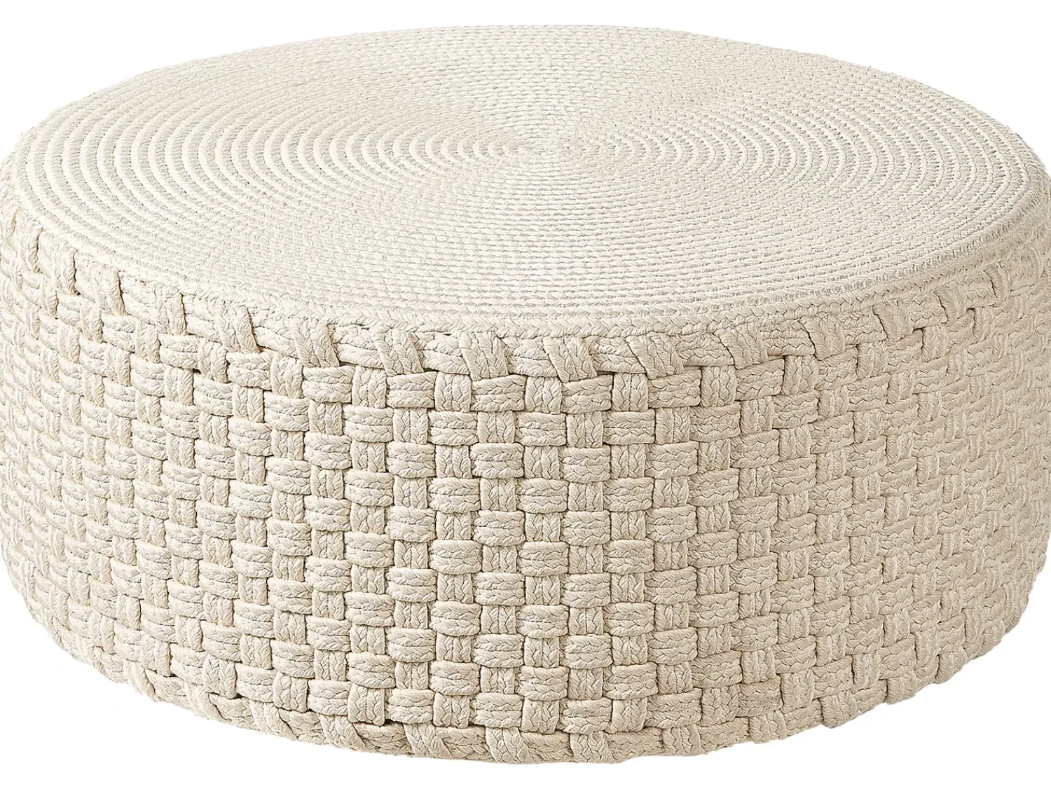 Discount Beliani Pouf MITHI chiaro Beige
