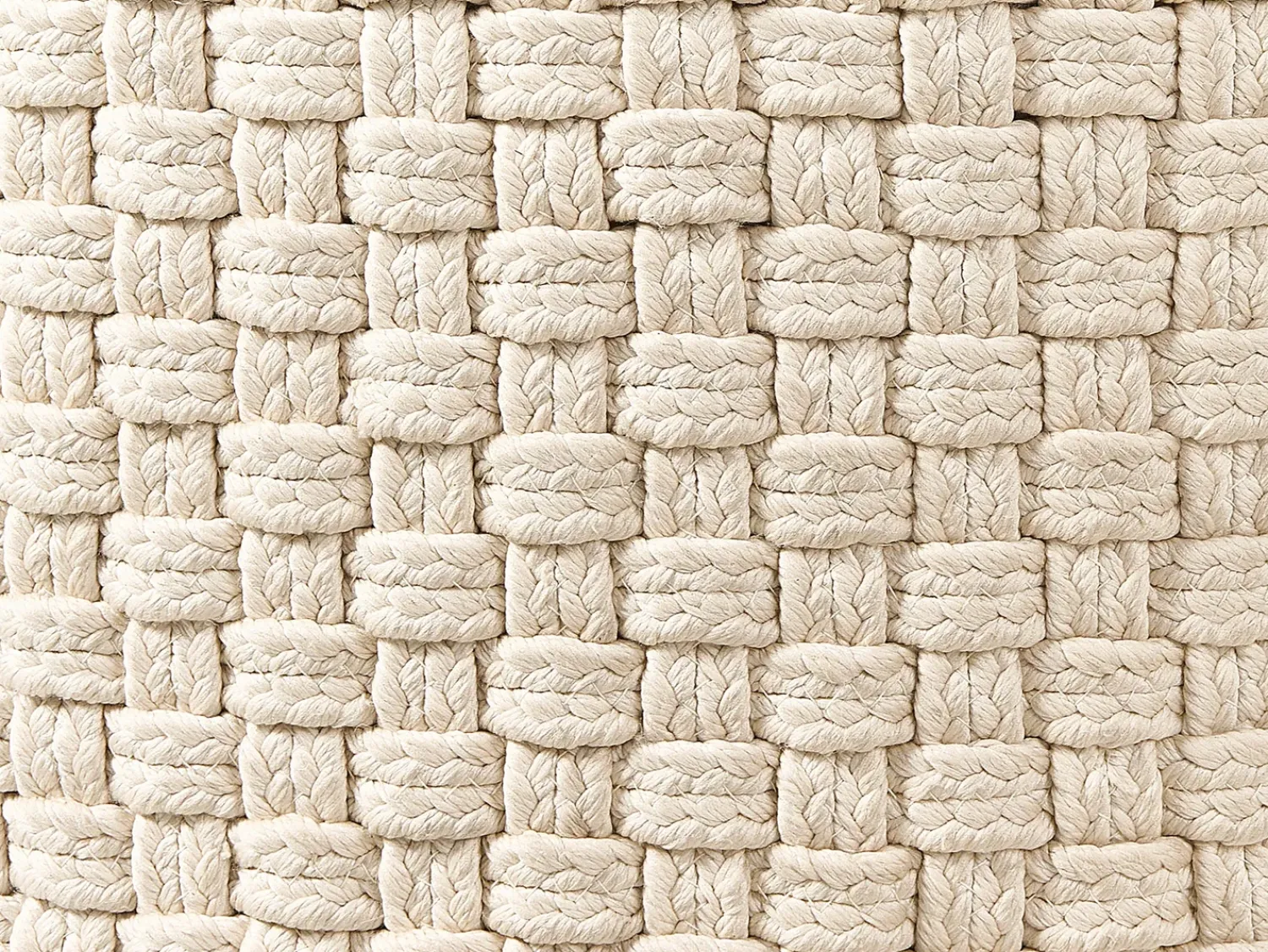 Discount Beliani Pouf MITHI chiaro Beige