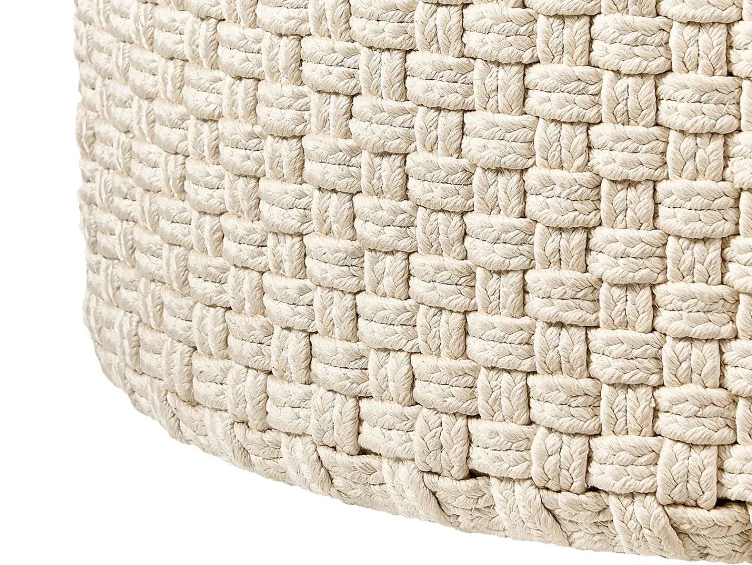 Discount Beliani Pouf MITHI chiaro Beige