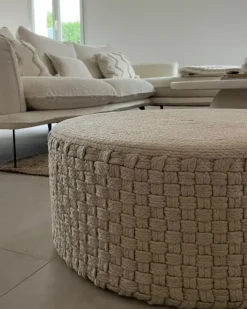 Discount Beliani Pouf MITHI chiaro Beige