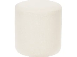 Outlet Beliani Pouf MOAB Bouclé Bianco