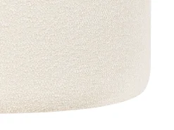 Outlet Beliani Pouf MOAB Bouclé Bianco