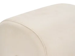 New Beliani Pouf MODOC Velluto Beige