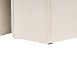 New Beliani Pouf MODOC Velluto Beige