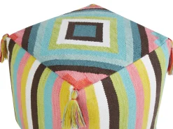 Hot Beliani Pouf MONEASA Cotone Multicolore