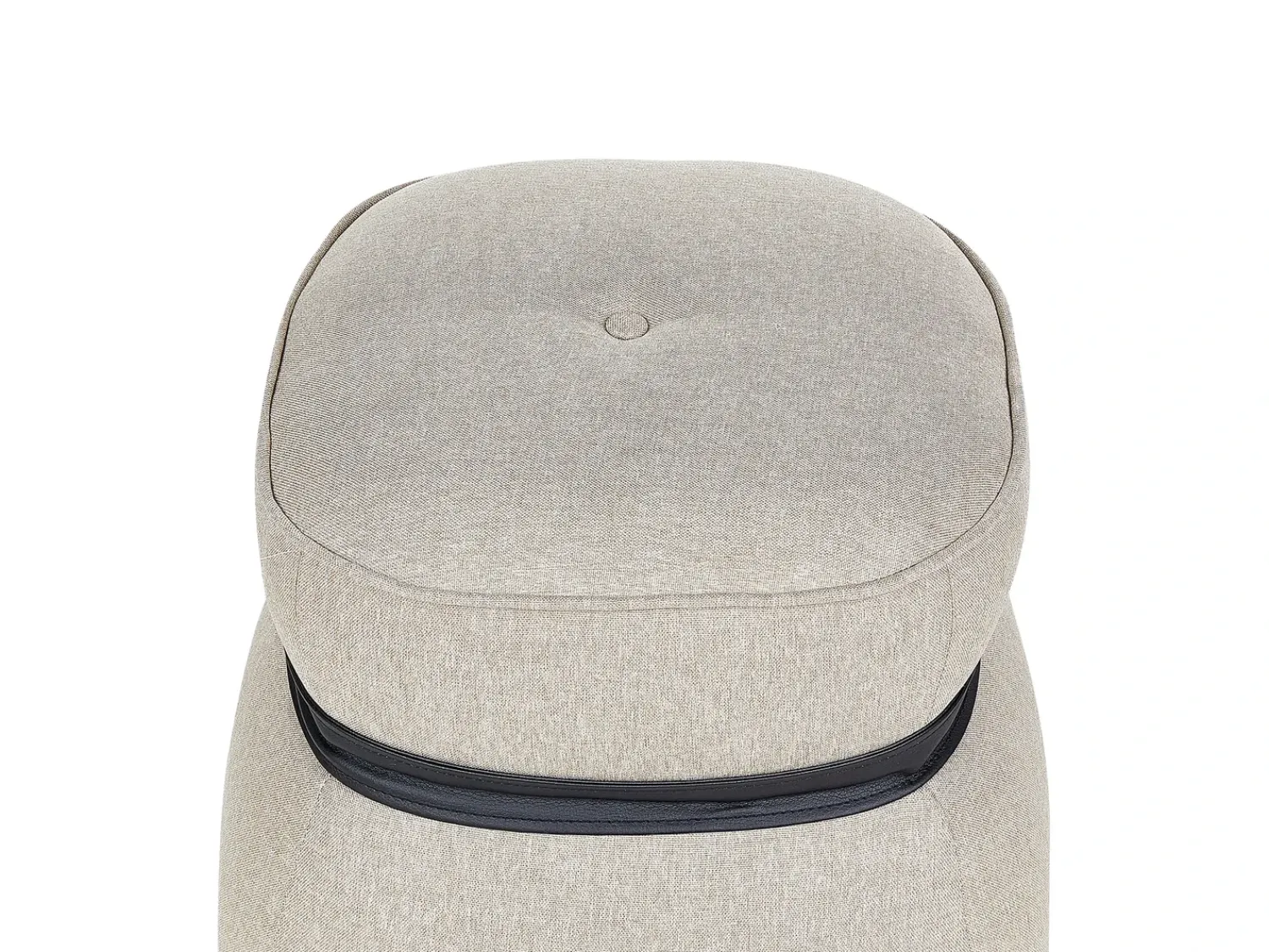 Discount Beliani Pouf MONTEREY Lino sintetico Beige