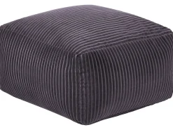 New Beliani Pouf MUKKI Cotone scuro Grigio