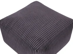 New Beliani Pouf MUKKI Cotone scuro Grigio