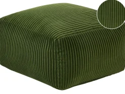 Discount Beliani Pouf MUKKI Cotone scuro Verde