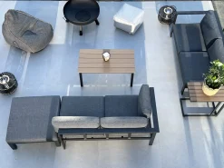Outlet Beliani Pouf MUKKI Tessuto Grigio