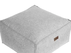 Outlet Beliani Pouf MUKKI Tessuto Grigio