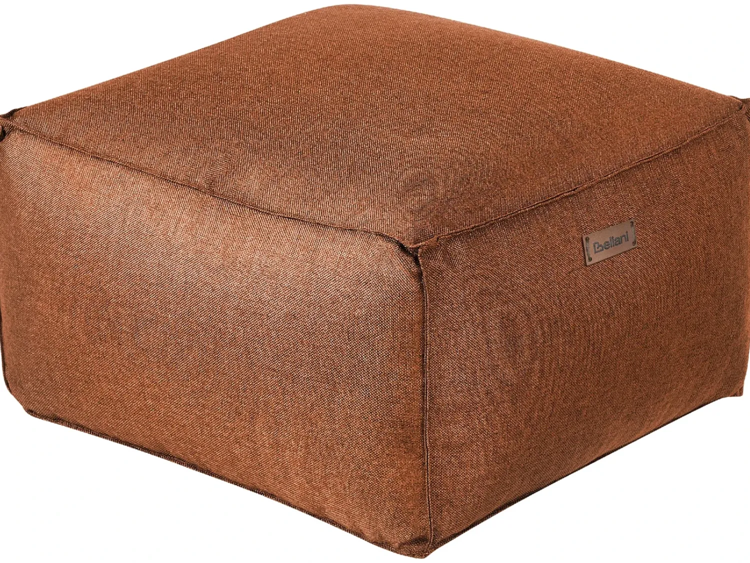 Beliani Pouf MUKKI Tessuto dorato Marrone