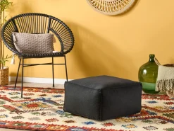 New Beliani Pouf MUKKI Tessuto Nero