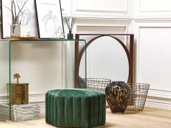 Sale Beliani Pouf MURIETTA Velluto scuro Verde