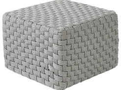 Discount Beliani Pouf NALLI Materiale sintetico Grigio