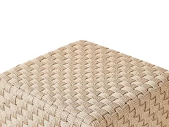Best Beliani Pouf NALLI Materiale sintetico chiaro Beige