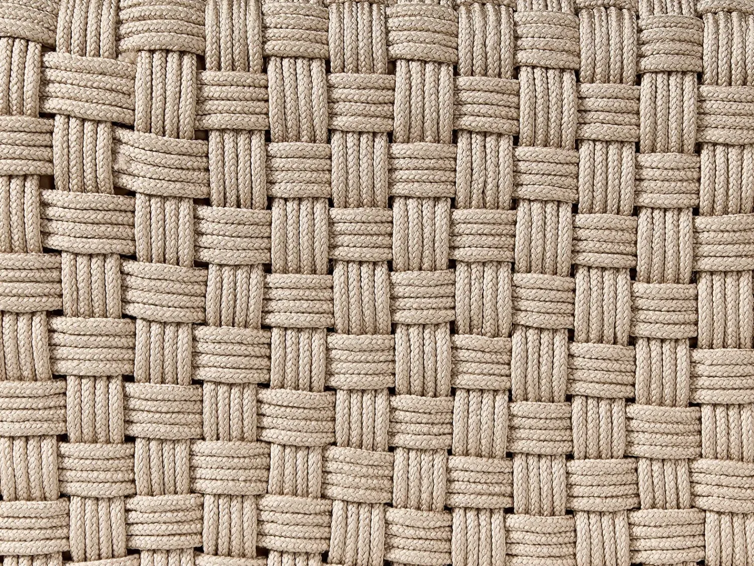 Discount Beliani Pouf NALLI Materiale sintetico Tortora Beige