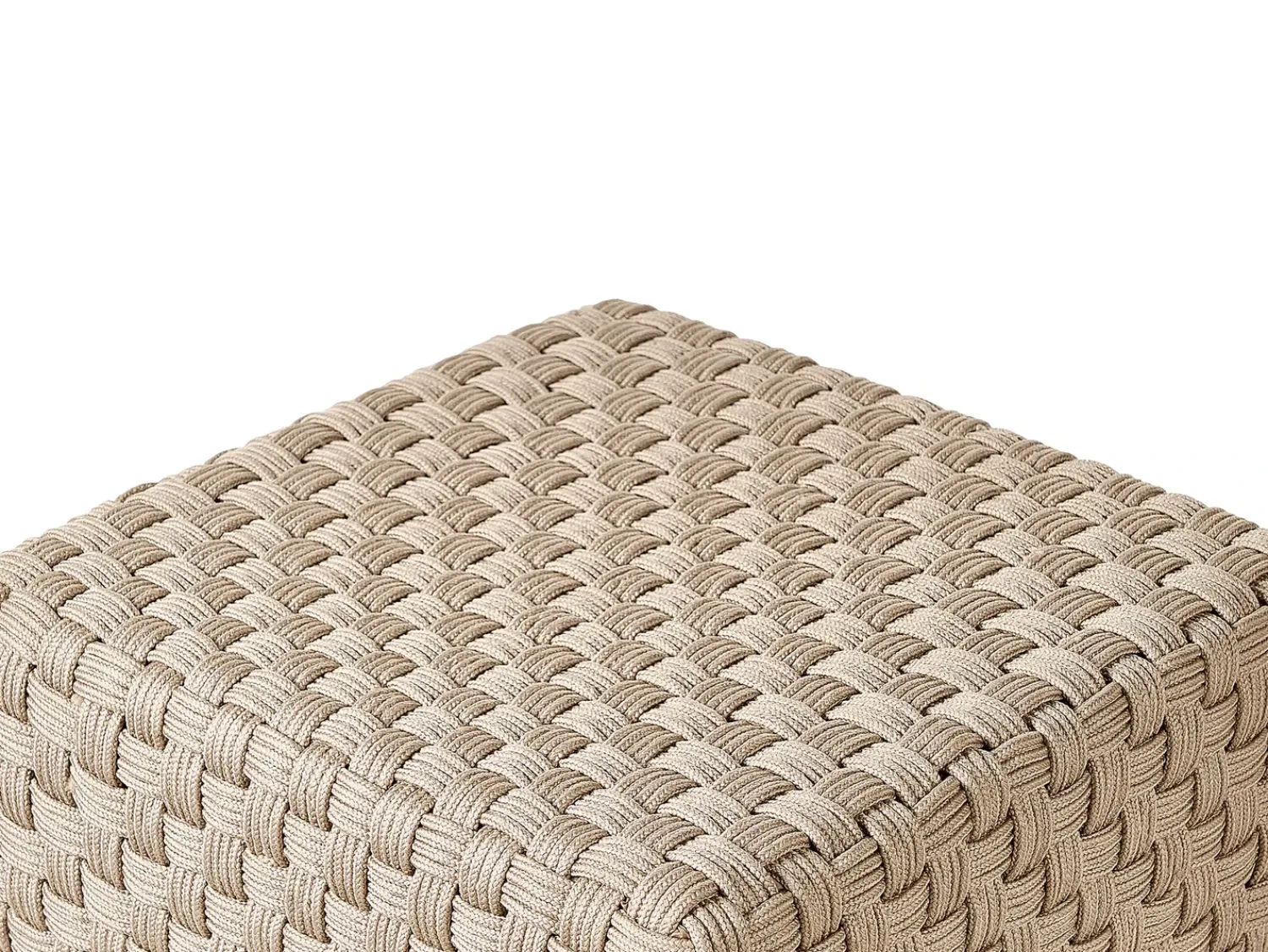 Discount Beliani Pouf NALLI Materiale sintetico Tortora Beige