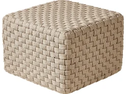 Discount Beliani Pouf NALLI Materiale sintetico Tortora Beige
