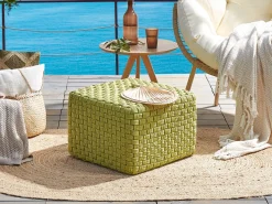 Sale Beliani Pouf NALLI Materiale sintetico Verde