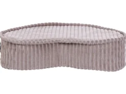 Beliani Pouf NILI Velluto Beige chiaro Beige Marrone