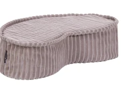 Beliani Pouf NILI Velluto Beige chiaro Beige Marrone