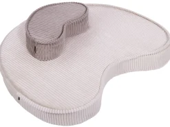 Beliani Pouf NILI Velluto Beige chiaro Beige Marrone