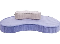 Discount Beliani Pouf NILI Velluto Viola chiaro Beige Viola