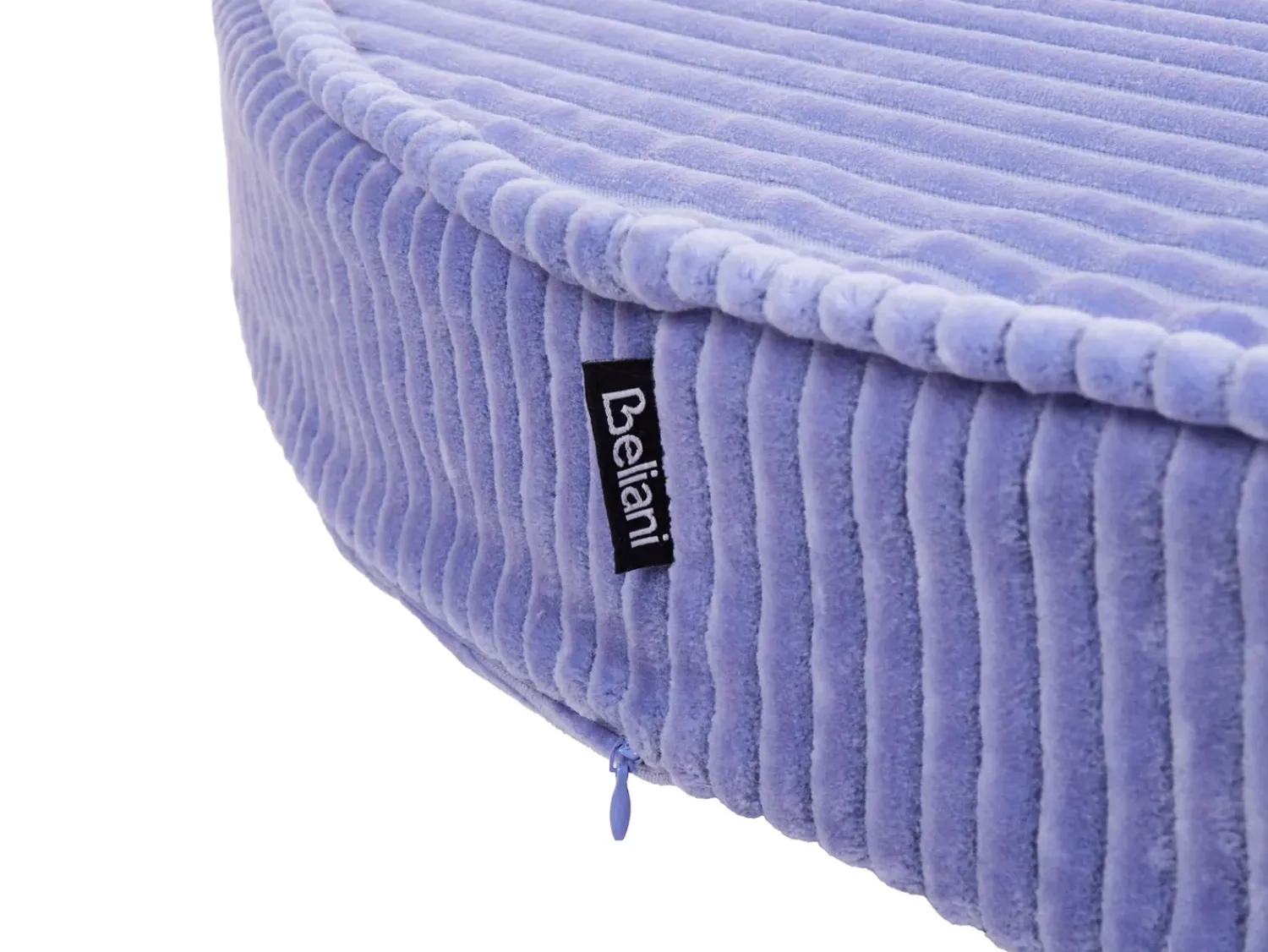 Discount Beliani Pouf NILI Velluto Viola chiaro Beige Viola