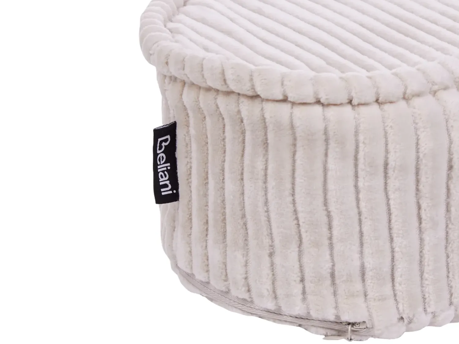 Discount Beliani Pouf NILI Velluto Viola chiaro Beige Viola