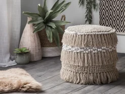 Beliani Pouf NOIDA Cotone Beige