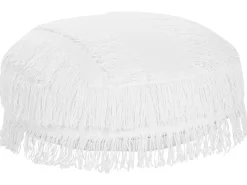Sale Beliani Pouf OULAD Cotone Bianco